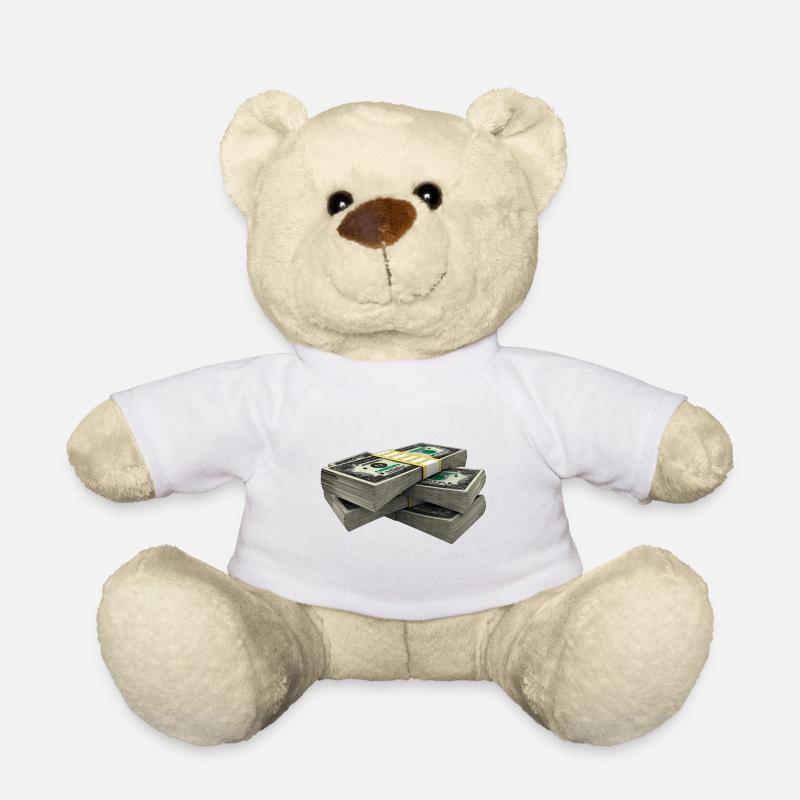 Dollars - Teddy Bear - white