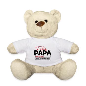 Futur papa veuillez patienter - Nounours - blanc - Devant