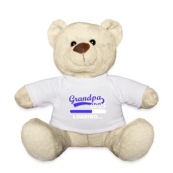 Opa 2025 loading, Ich werde 2025 Opa - Teddy - Weiß - Vorne