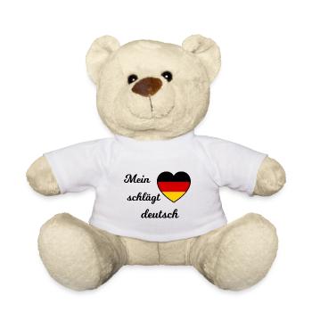Ich liebe meine Heimat - Teddy - Weiß - Vorne