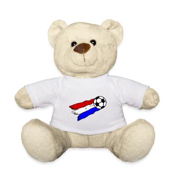 Holländer Fußball Fans - Teddy - Weiß - Vorne