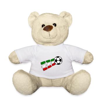 Fußball Macht Italien - Teddy - Weiß - Vorne