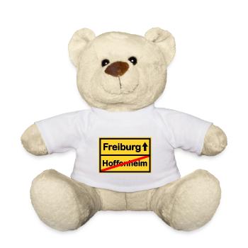 The road to Freiburg - Teddy Bear - white - Front