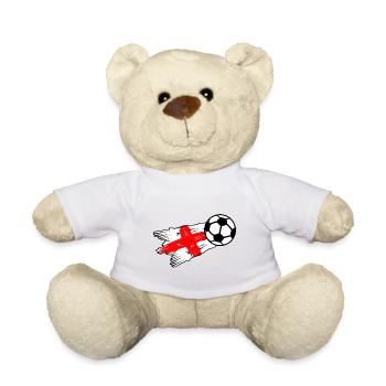 England und Fußball - Teddy - Weiß - Vorne
