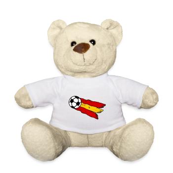 The Spanish fans - Teddy Bear - white - Front