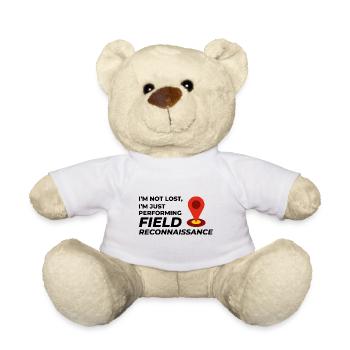Field Reconnaissance GIS Surveyor Mapping Humor - Teddy Bear - white - Front