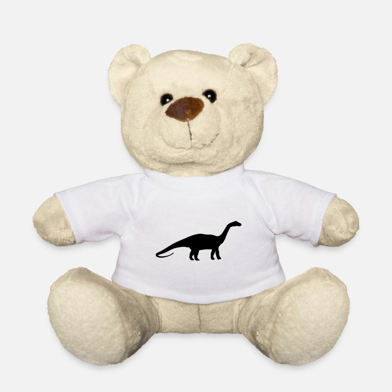Diplodocus dinosaurier silhouette - Teddy - Weiß
