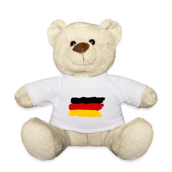 Le drapeau allemand - Nounours - blanc - Devant