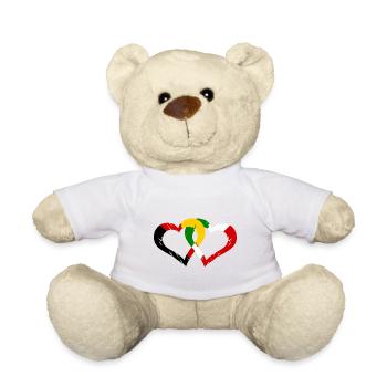 Italian-German love affair - Teddy Bear - white - Front