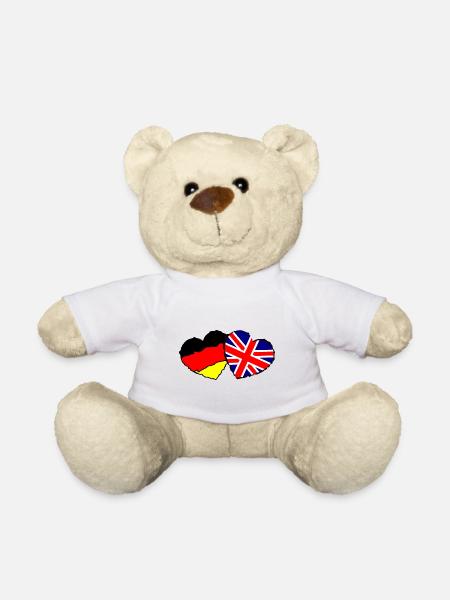 Deutsch englische Liebe - Teddy - Weiß
