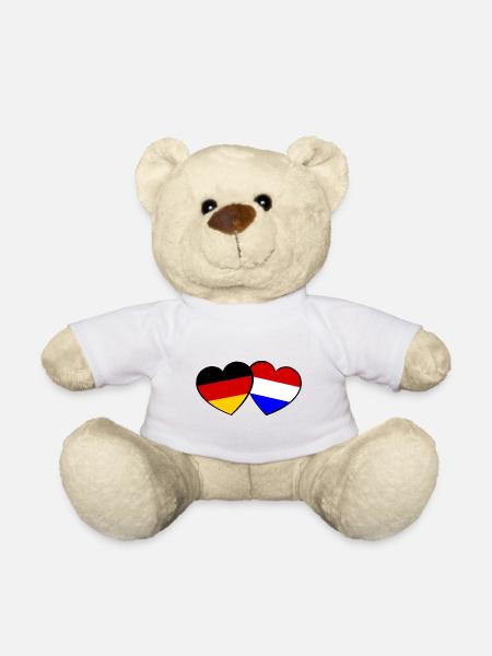 Die Niederlaender Deutschland Liebe - Teddy - Weiß