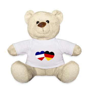 France Allemagne Amitié - Nounours - blanc - Devant