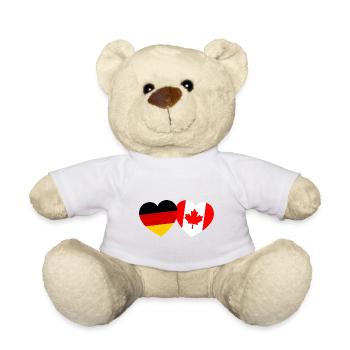 German Canadian partners - Teddy Bear - white - Front