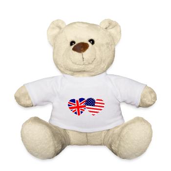 British American Friends - Teddy Bear - white - Front
