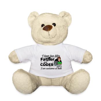 Programmer and father - Teddy Bear - white - Front