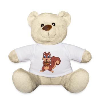 Squirrel - Teddy Bear - white - Front