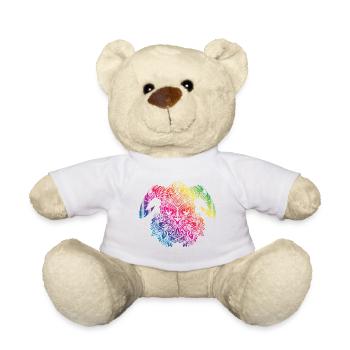 viking mandala coloré - Nounours - blanc - Devant