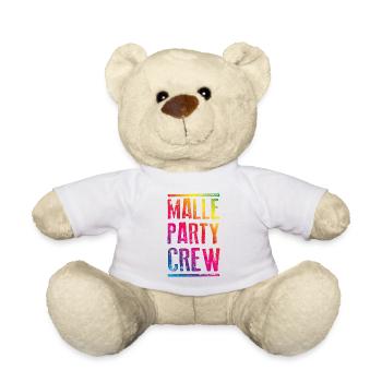 malle party crew bunt - Teddy - Weiß - Vorne