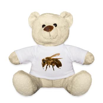 Abeille flauche - Nounours - blanc - Devant