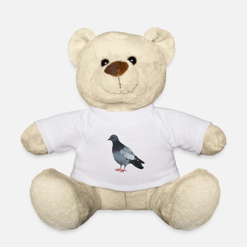 Taube - Teddy - Weiß
