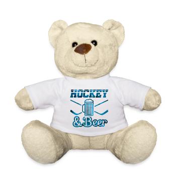 hockey bier eishockey - Teddy - Weiß - Vorne
