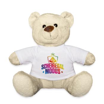 Scheißegal modus bunt - Teddy - Weiß - Vorne