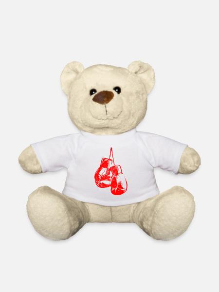 Boxhandschuhe Boxen Symbol - Teddy - Weiß