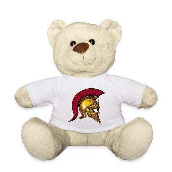 symbole de casque spartiate - Nounours - blanc - Devant
