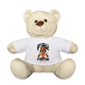 Pompier pompier squelette - Nounours - blanc - Devant