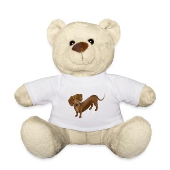 Hund - Dackel - Teddy - Weiß - Vorne