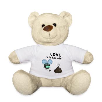 Fly Poop Love est dans l'air - Nounours - blanc - Devant