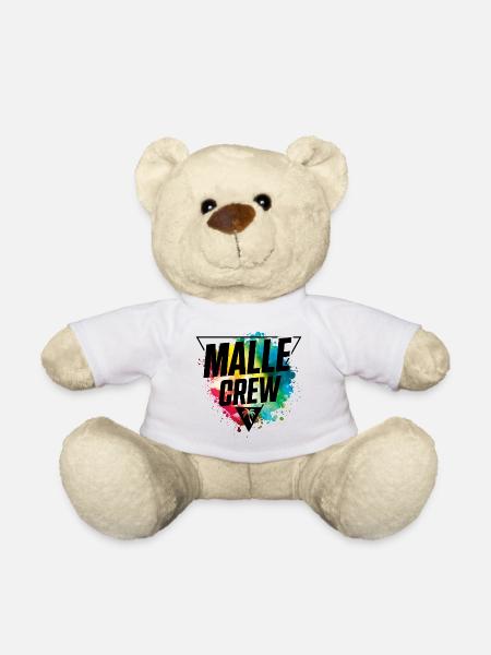 malle crew bunt klecks - Teddy - Weiß