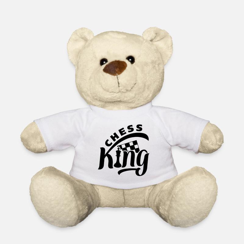 Chess King Chess disant - Nounours - blanc