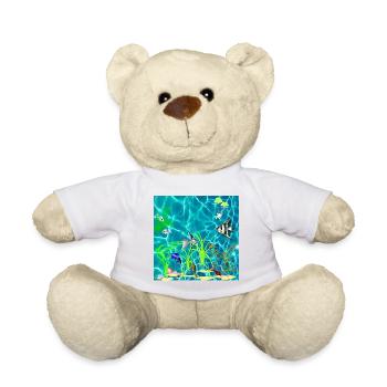 Tropischer Fischtank - Teddy - Weiß - Vorne