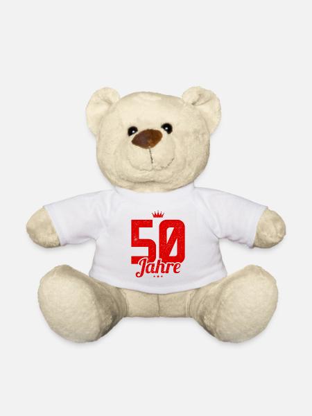50 Jahre Jubiläum - Teddy - Weiß