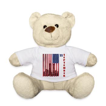 Patriot Day 9-11 - Teddy Bear - white - Front
