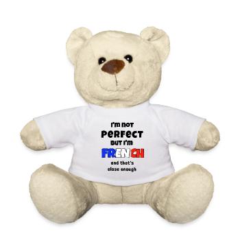I am not perfect but French that's close enough - Teddy - Weiß - Vorne