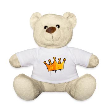 crown icon comic gold king - Teddy Bear - white - Front