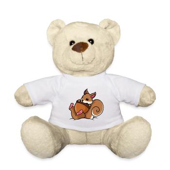Écureuil Nuss Comic - Nounours - blanc - Devant