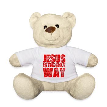 Jesus Christus Glaube - Teddy - Weiß - Vorne