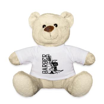 barber chaise fauteuil coiffeur - Nounours - blanc - Devant