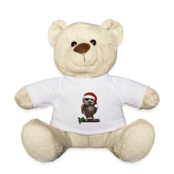 Hibou grand-duc de Noël - Bored - Nounours - blanc - Devant