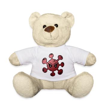 Virus Bactéries Pathogènes Virus Corona Covid-19 - Nounours - blanc - Devant