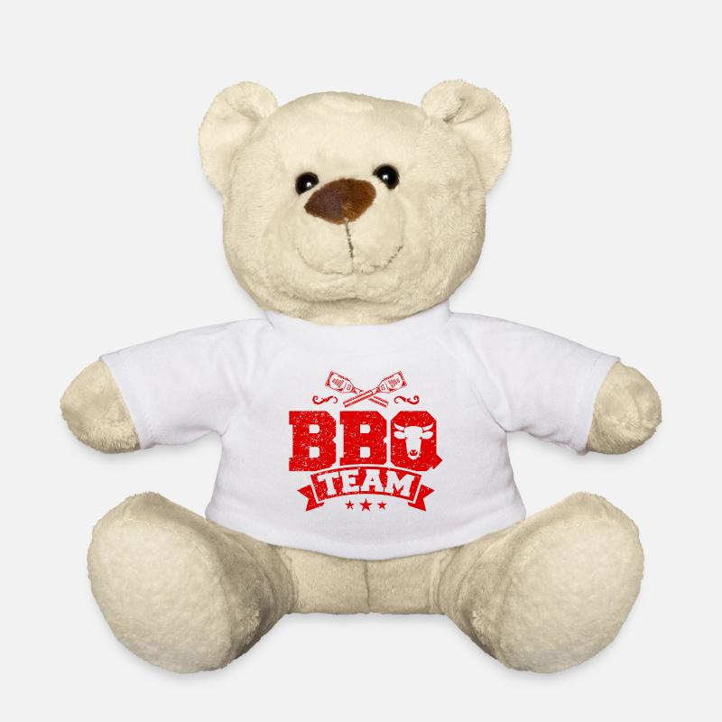 Barbecue barbecue équipe barbecue - Nounours - blanc