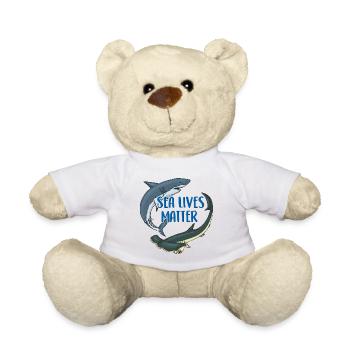 Requin-requin blanc | protège les requins - Nounours - blanc - Devant