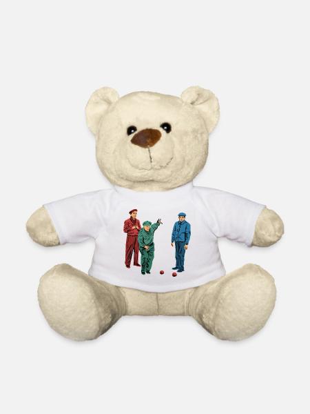 Lyonnaise Boulesport Geschenk - Teddy - Weiß
