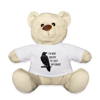 Raven - I’m not creepy I am just different - Nounours - blanc - Devant