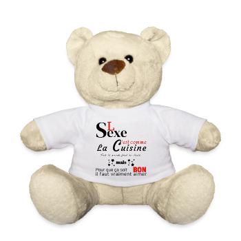 Le sexe, c'est comme la cuisine! - Nounours - blanc - Devant