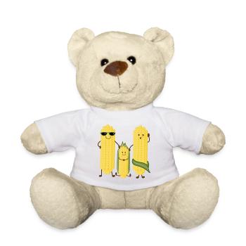 Drôle de famille de maïs - Nounours - blanc - Devant