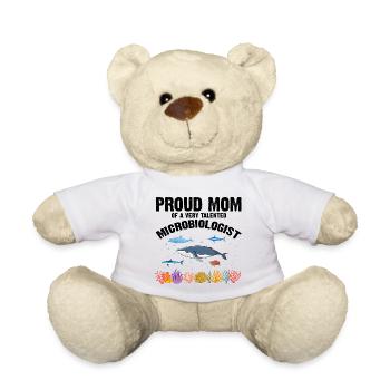 Stolze Mama Mikrobiologie Biologie Biologe Meer - Teddy - Weiß - Vorne